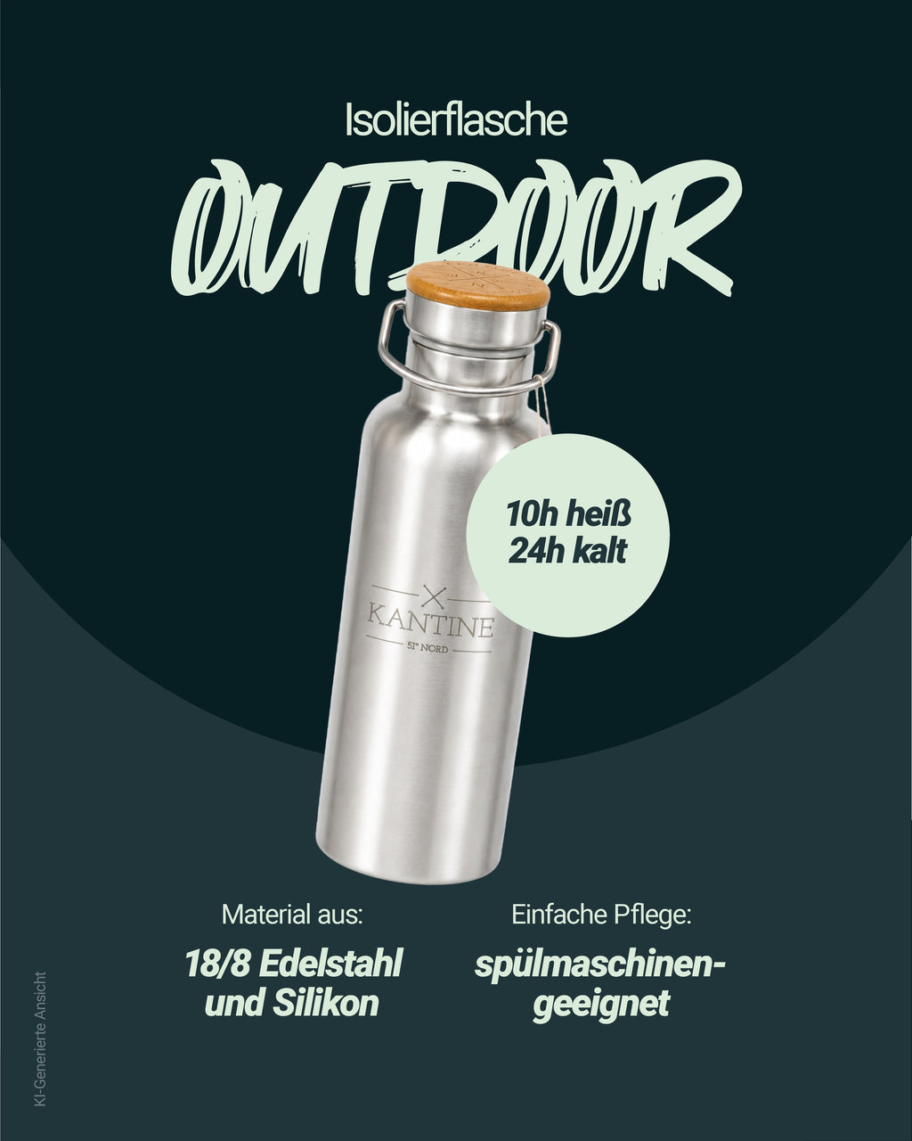 Isolierflasche Outdoor 750ml
