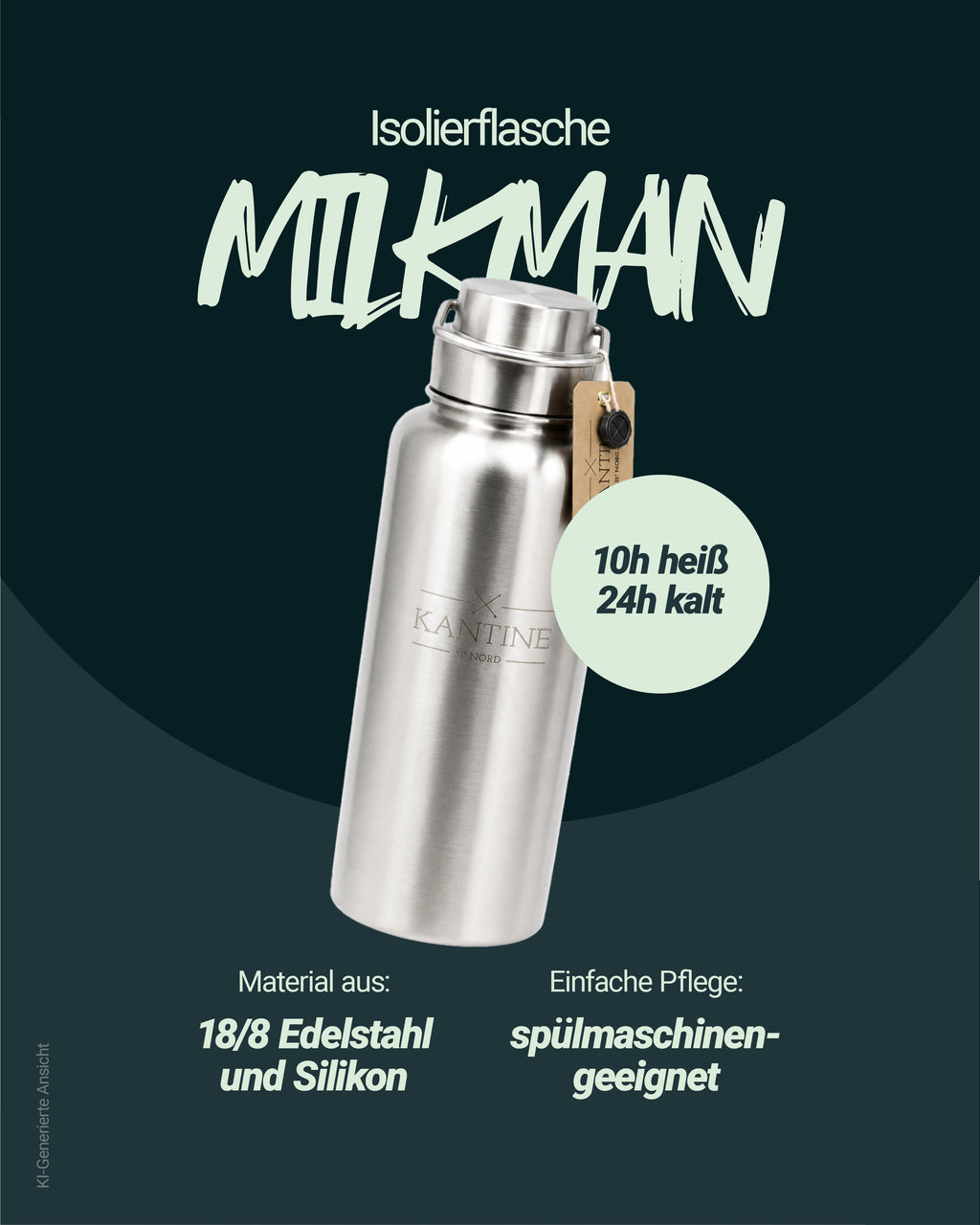 Isolierflasche Milkman 1000ml