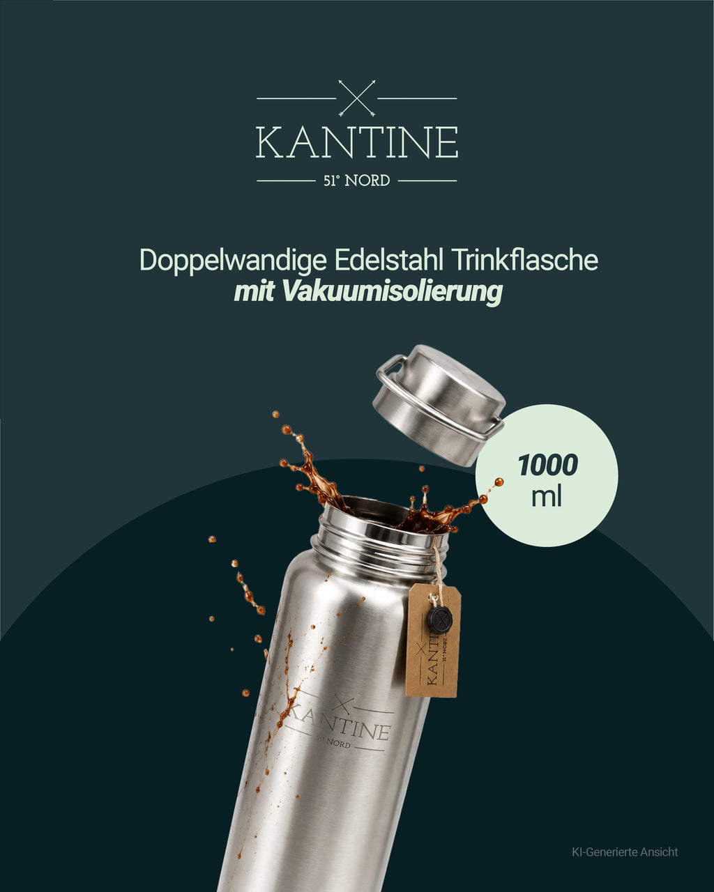 Isolierflasche Milkman 1000ml